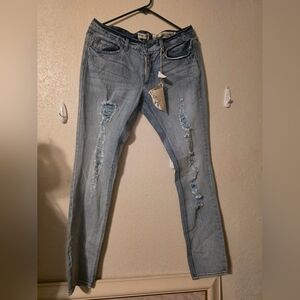 Distressed Light Blue Women's Jeans